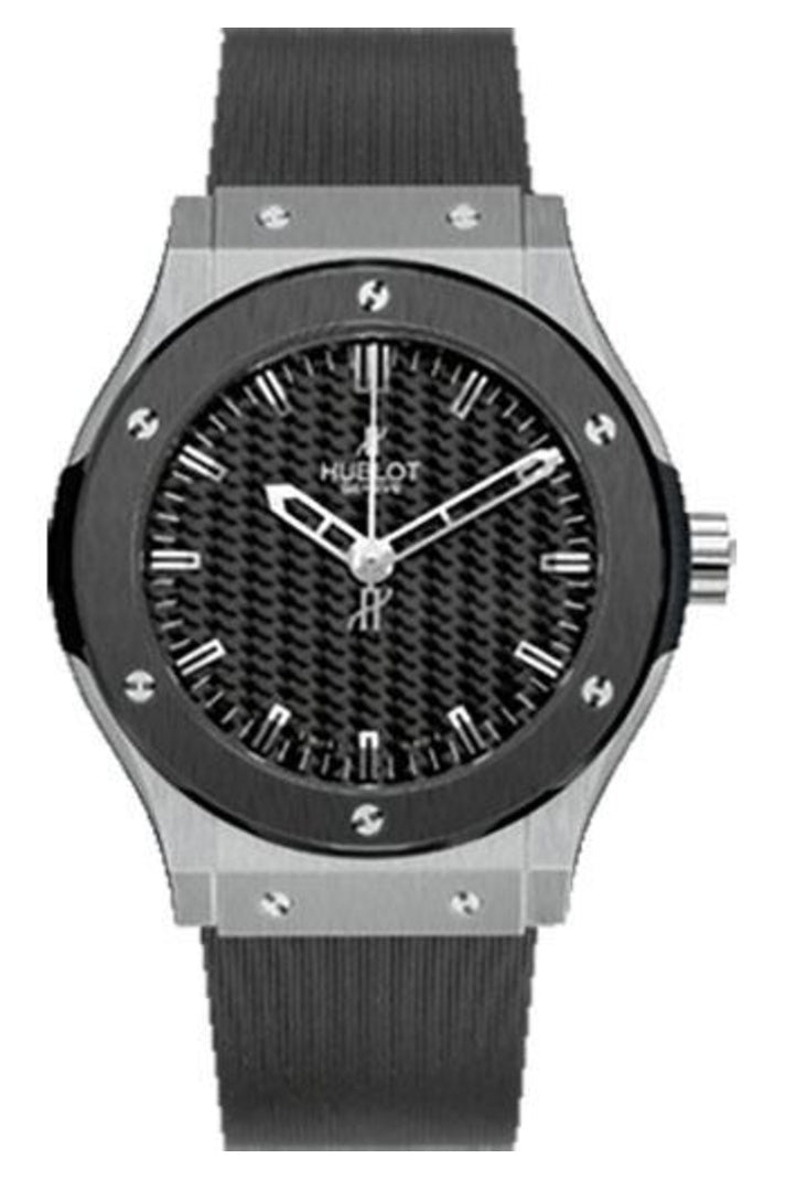 Hublot Classic Fusion 45mm Zirconium Carbon Dial Black rubber 501.ZM.1670.RX