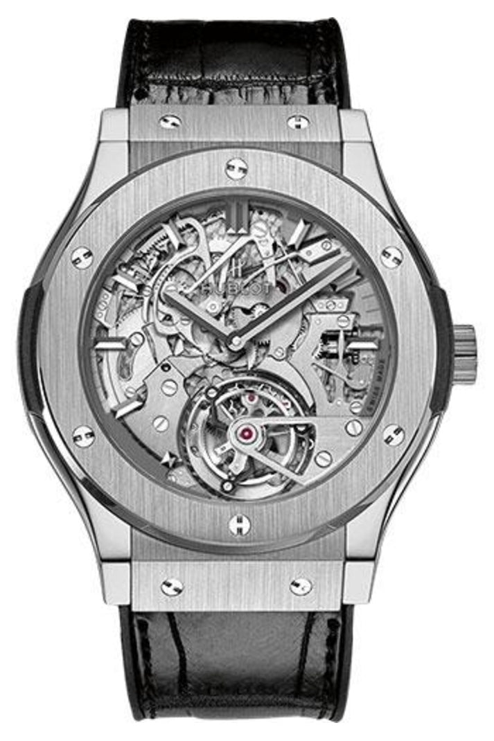 Hublot Classic Fusion Tourbillon Cathedral Minute Repeater 45mm Titanium Sapphire dial reference 504.NX.0170.LR