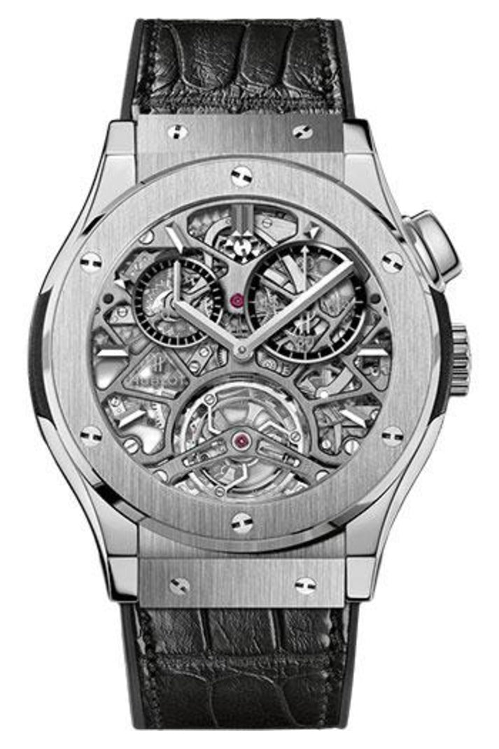 Hublot Classic Fusion Tourbillon Skeleton 45mm Titanium Sapphire dial reference 506.NX.0170.LR