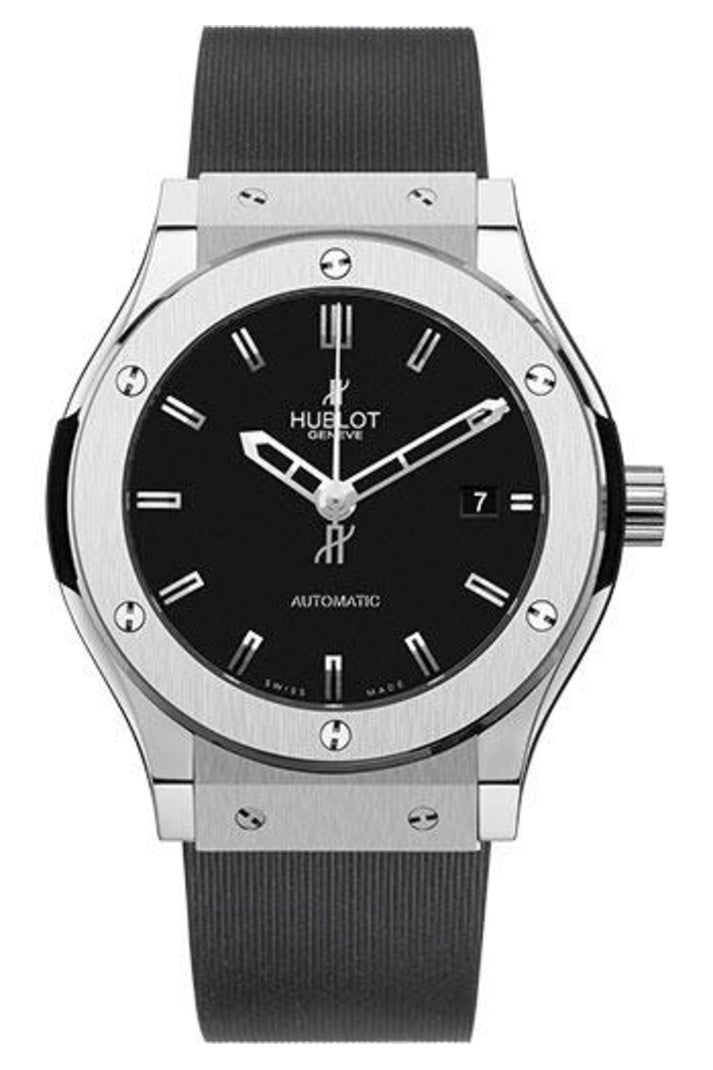 Hublot Classic Fusion Titanium Black Dial 45mm Black dial reference 511.NX.1170.RX