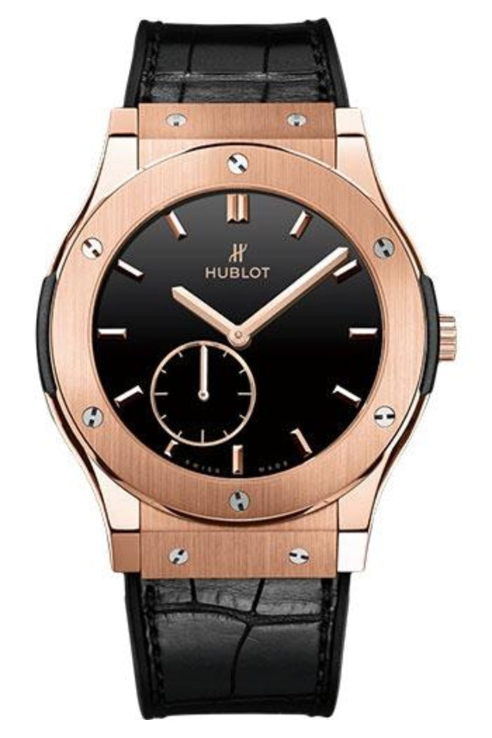 Hublot Classic Fusion Ultra-Thin 45mm 18K King Gold Black dial reference 515.OX.1280.LR