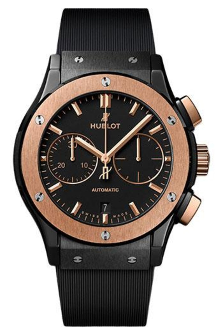 Hublot Classic Fusion Ceramic King Gold Chronograph 45mm Matte black dial, reference 521.CO.1181.RX