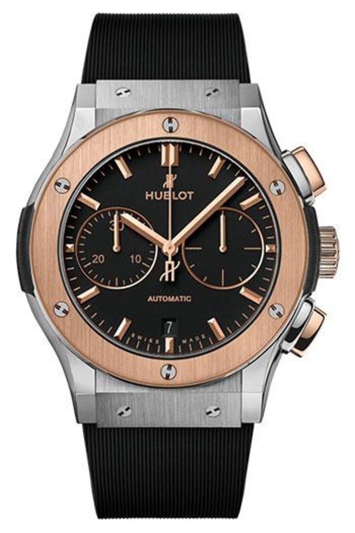 Hublot Classic Fusion Titanium King Gold Chronograph 45mm Matte black dial reference 521.NO.1181.RX