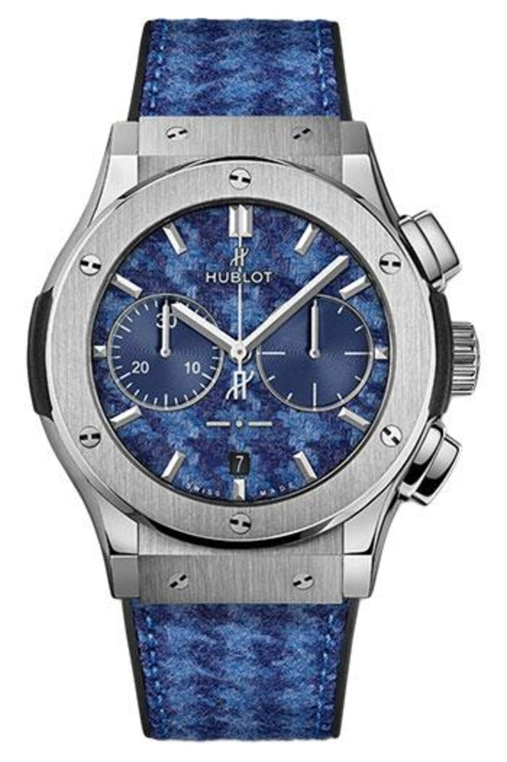 Hublot Classic Fusion Italia Independent Houndstooth 45mm Houndstooth Rubinacci fabric dial, reference 521.NX.2710.NR.ITI18
