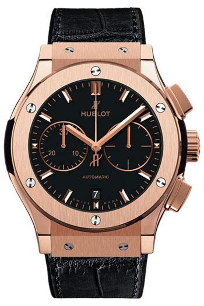 Hublot Classic Fusion King Gold Black Chronograph 45mm Black dial, reference 521.OX.1181.LR