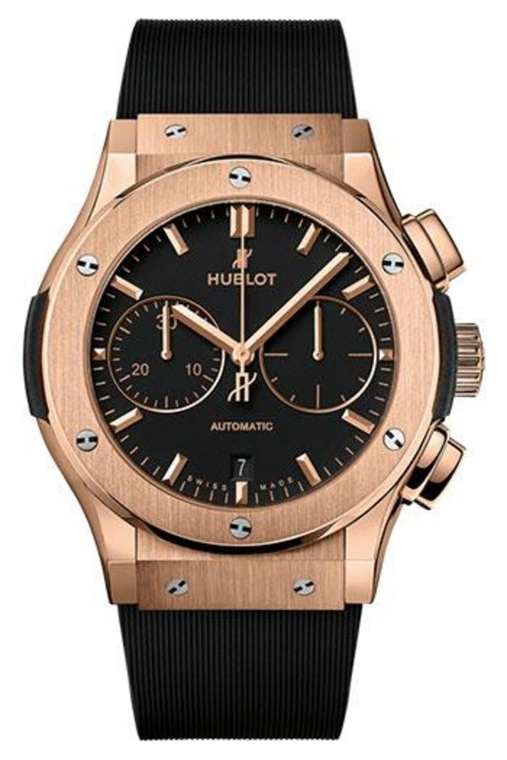 Hublot Classic Fusion King Gold Black Chronograph 45mm Matte black dial, reference 521.OX.1181.RX