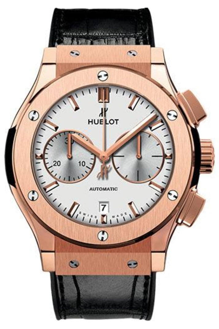 Hublot Classic Fusion King Gold Silver Opaline Chronograph 45mm Silver opaline dial, reference 521.OX.2611.LR