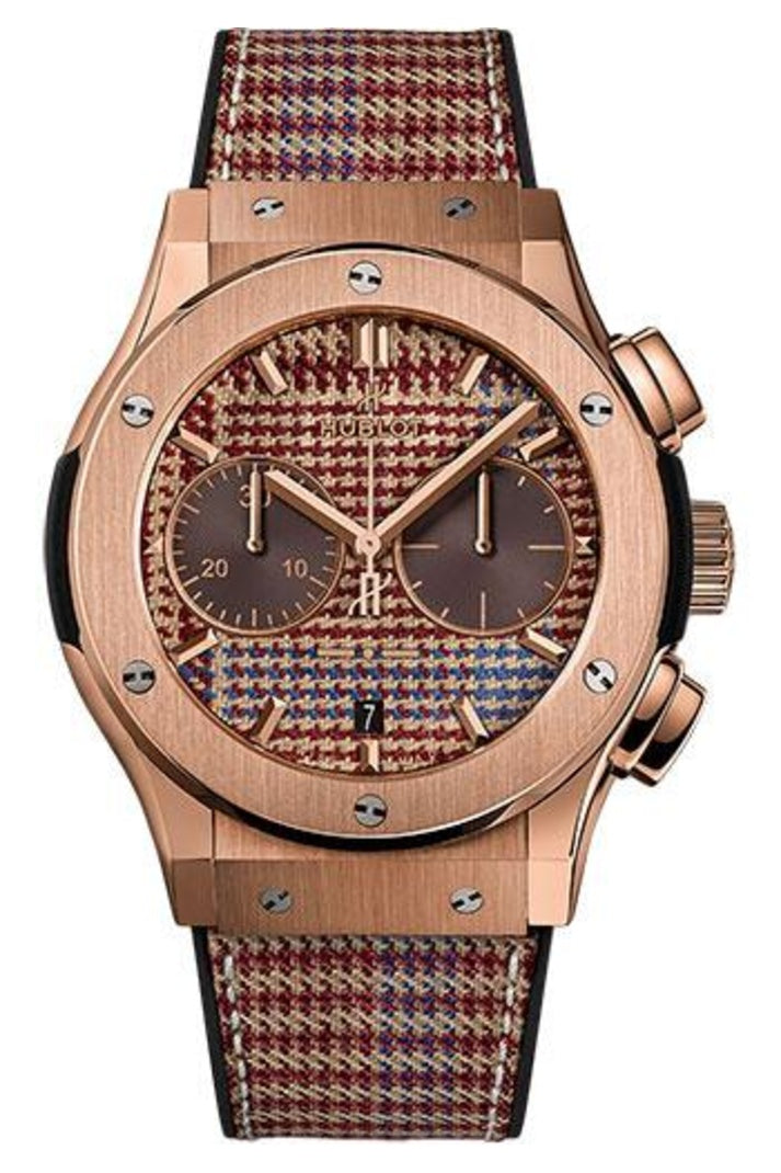 Hublot Classic Fusion Italia Independent Prince de Galles 45mm Prince of Wales check fabric dial, reference 521.OX.2709.NR.ITI18