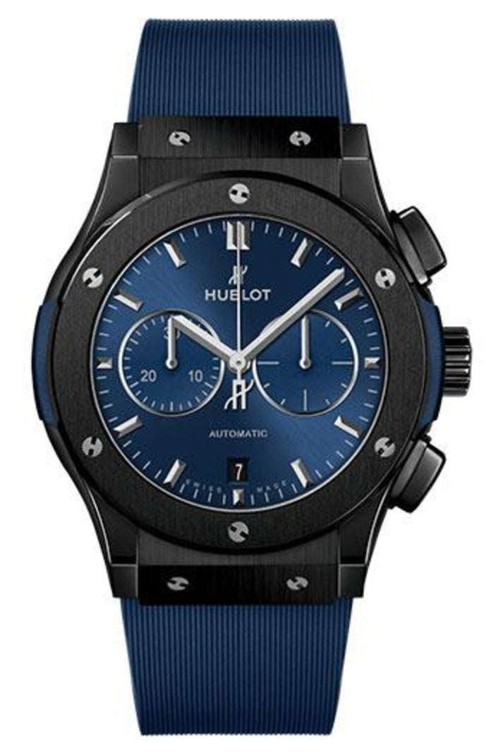 Hublot Classic Fusion Blue Ceramic Chronograph 42mm Blue sunray dial, reference 541.CM.7170.RX