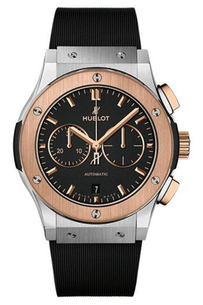 Hublot Classic Fusion Titanium King Gold Chronograph 42mm Matte black dial reference 541.NO.1181.RX