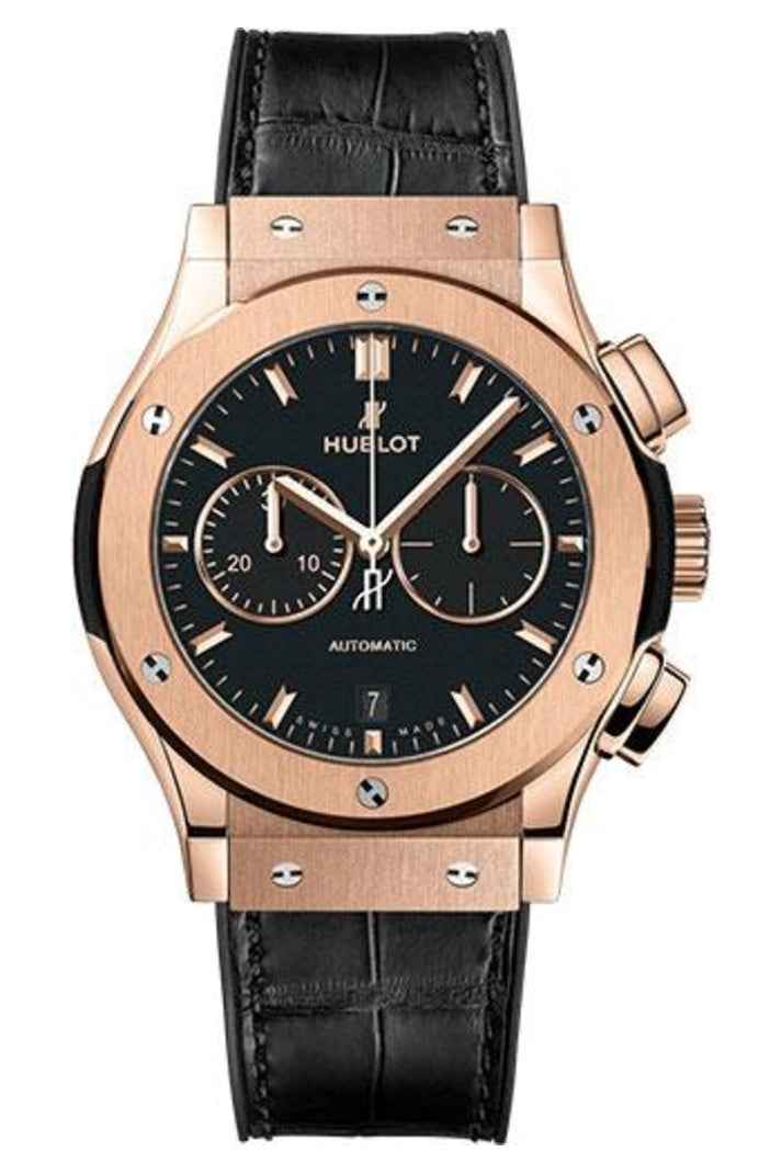 Hublot Classic Fusion King Gold Black Chronograph 42mm Matte black dial, reference 541.OX.1181.LR