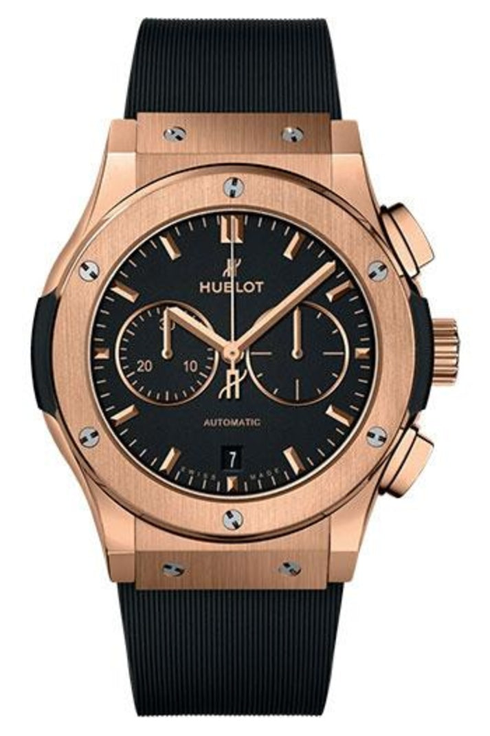 Hublot Classic Fusion King Gold Black Chronograph 42mm Matte black dial, reference 541.OX.1181.RX