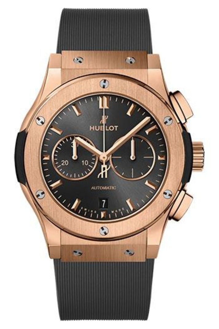 Hublot Classic Fusion Racing Grey Chronograph King Gold 42mm Grey sunray dial Grey lined rubber, reference 541.OX.7080.RX