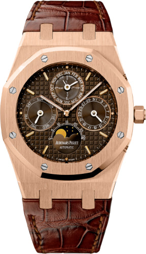 Pre-owned Audemars Piguet Perpetual Calendar Rose 39 mm — 26252OR.OO.D092CR.01