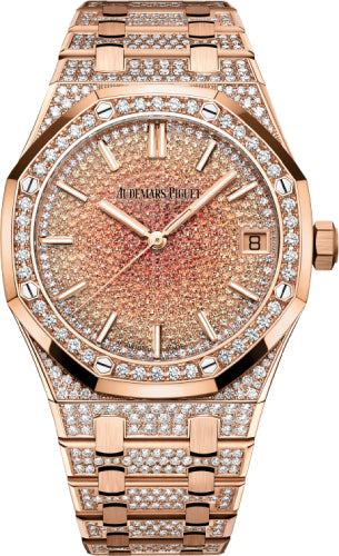 Pre-owned Audemars Piguet Royal Oak Rose 41 mm — 15502OR.ZZ.1222OR.01