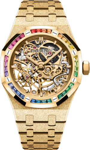 Pre-owned Audemars Piguet Royal Oak Frosted 37 mm — 15468BA.YG.1259BA.01-B