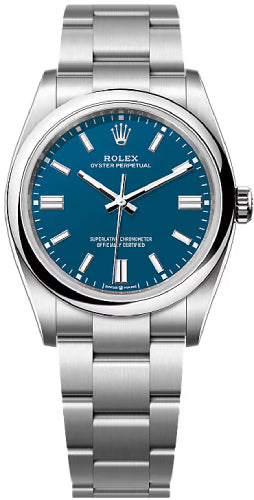 Pre-owned Rolex Oyster Perpetual 36 36 mm — ES-126000-Blu