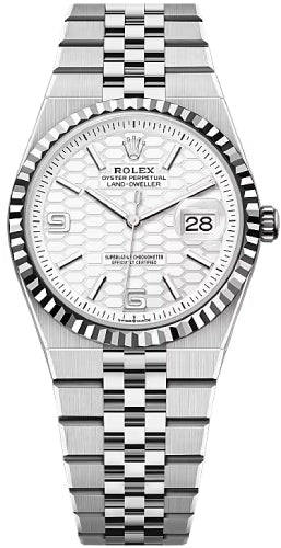 Pre-owned Rolex Land-Dweller 36 White 36 mm — ES-127234-36-WWFJ