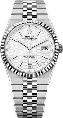 Pre-owned Rolex Land-Dweller 40 White 40 mm — ES-127334-40-WWFJ