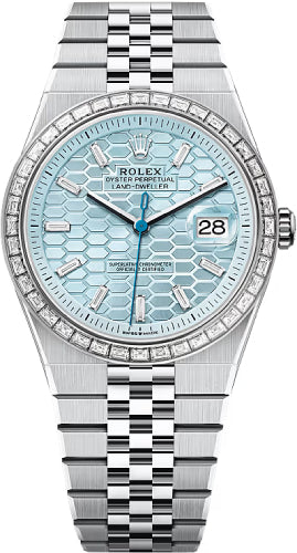 Pre-owned Rolex Land-Dweller 40 Platinum 40 mm — ES-127386TBR_PBDFJ