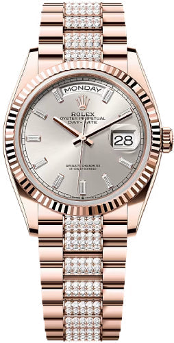 Pre-owned Rolex Day-Date 36 36mm 36 mm — 128235-Sild