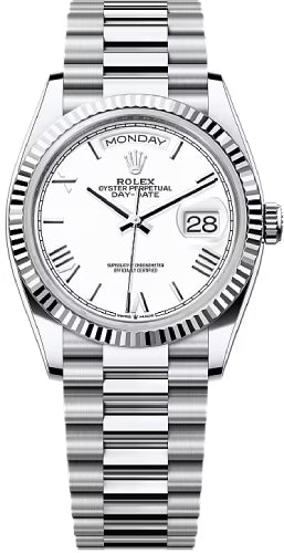 Pre-owned Rolex Day-Date 36 36mm 36 mm — 128236-Whtro