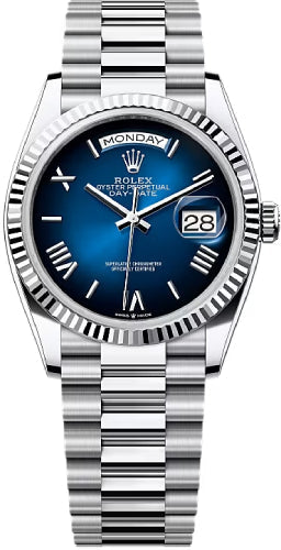 Pre-owned Rolex Day-Date 36 36mm 36 mm — 128236-Bluomb