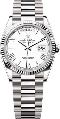 Pre-owned Rolex Day-Date 36 36mm 36 mm — 128239-Whtromd