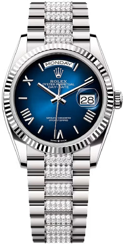 Pre-owned Rolex Day-Date 36 36mm 36 mm — 128239-Bluomb