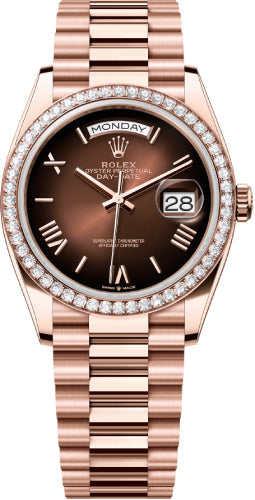 Pre-owned Rolex Day-Date 36 36mm 36 mm — 128345RBR-bromb