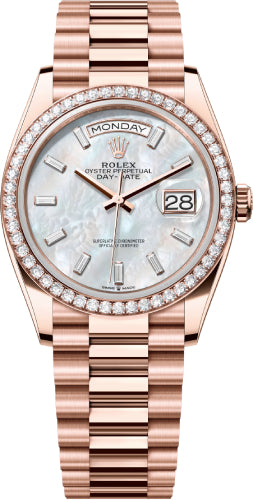 Pre-owned Rolex Day-Date 36 36mm 36 mm — 128345RBR-Whtmop