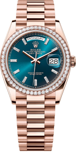 Pre-owned Rolex Day-Date 36 36mm 36 mm — 128345RBR-Blugre