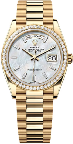 Pre-owned Rolex Day-Date 36 36mm 36 mm — 128348RBR-Whmop