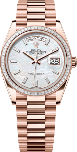 Pre-owned Rolex Day-Date 36 36mm 36 mm — 128395TBR-Whtmopdb