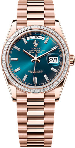 Pre-owned Rolex Day-Date 36 36mm 36 mm — 128395TBR-Blugre