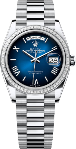Pre-owned Rolex Day-Date 36 36mm 36 mm — 128396TBR-Blomb