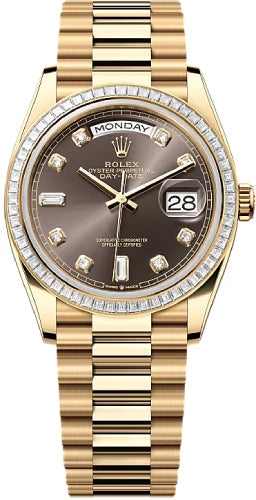 Pre-owned Rolex Day-Date 36 36mm 36 mm — 128398TBR-Dagry