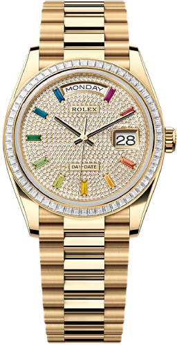 Pre-owned Rolex Day-Date 36 36mm 36 mm — 128398TBR-Diapa