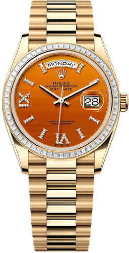Pre-owned Rolex Day-Date 36 36mm 36 mm — 128398TBR-Carn