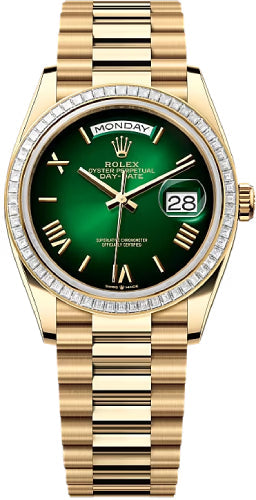 Pre-owned Rolex Day-Date 36 36mm 36 mm — 128398TBR-Greomr