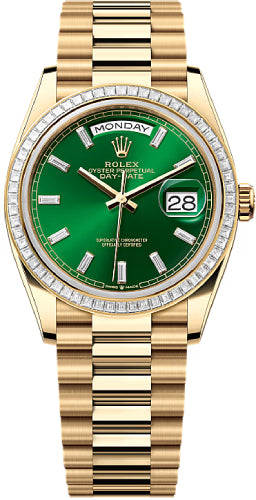 Pre-owned Rolex Day-Date 36 36mm 36 mm — 128398TBR-Brgre
