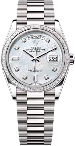 Pre-owned Rolex Day-Date 36 36mm 36 mm — 128399TBR-Whtmod