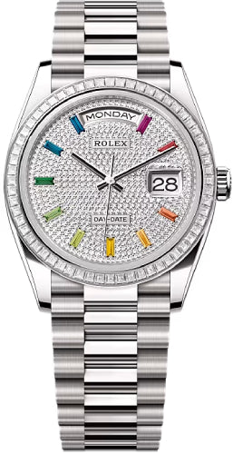Pre-owned Rolex Day-Date 36 36mm 36 mm — 128399TBR-Dipvr