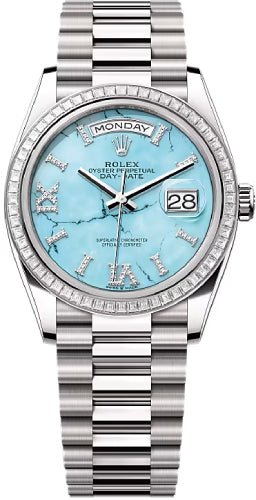 Pre-owned Rolex Day-Date 36 36mm 36 mm — 128399TBR-Tuqdia