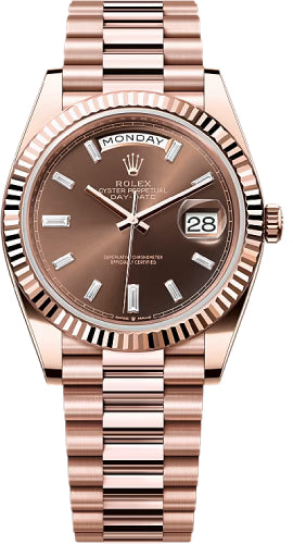 Pre-owned Rolex Day-Date 40 40mm 40 mm — 228235-ChDia