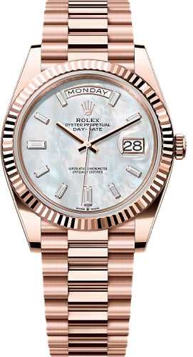 Pre-owned Rolex Day-Date 40 40mm 40 mm — 228235-WhMOPDia