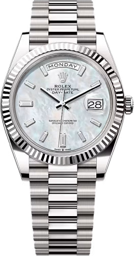 Pre-owned Rolex Day-Date 40 40mm 40 mm — 228239-Whtmopdb