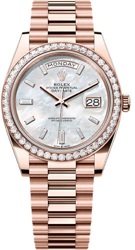 Pre-owned Rolex Day-Date 40 40mm 40 mm — 228345RBR-Whtmop