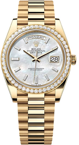 Pre-owned Rolex Day-Date 40 40mm 40 mm — 228348RBR-Whtmpdb
