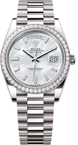 Pre-owned Rolex Day-Date 40 40mm 40 mm — 228349RBR-Whtmop